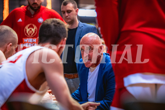 Basketball, Win2Day Superliga 2022/23, Playoff, Finale Spiel 4, BC Vienna, Gmunden Swans, Aramis Naglic (Head Coach)