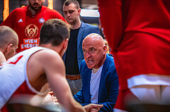 Basketball, Win2Day Superliga 2022/23, Playoff, Finale Spiel 4, BC Vienna, Gmunden Swans, Aramis Naglic (Head Coach)
