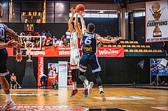 Basketball, Win2Day Superliga 2022/23, Playoff, Finale Spiel 4, BC Vienna, Gmunden Swans, Stefan Savic (13)