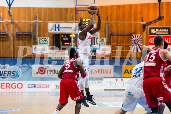 Basketball, ABL 2016/17, Grunddurchgang 19.Runde, Oberwart Gunners, BC Vienna, Christopher McNealy (8), Anthony Clemmons (5)