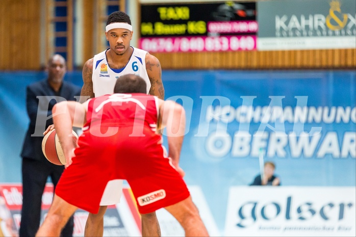 Basketball, ABL 2016/17, Grunddurchgang 19.Runde, Oberwart Gunners, BC Vienna, Derek Jackson Jr. (6), Pedrag Miletic (8)