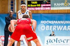 Basketball, ABL 2016/17, Grunddurchgang 19.Runde, Oberwart Gunners, BC Vienna, Derek Jackson Jr. (6), Pedrag Miletic (8)