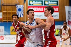 Basketball, ABL 2016/17, Grunddurchgang 19.Runde, Oberwart Gunners, BC Vienna, Benjamin Blazevic (12), Sebastian Koch (10)