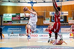 Basketball, ABL 2016/17, Grunddurchgang 19.Runde, Oberwart Gunners, BC Vienna, Sebastian Kaeferle (7), Anthony Clemmons (5)