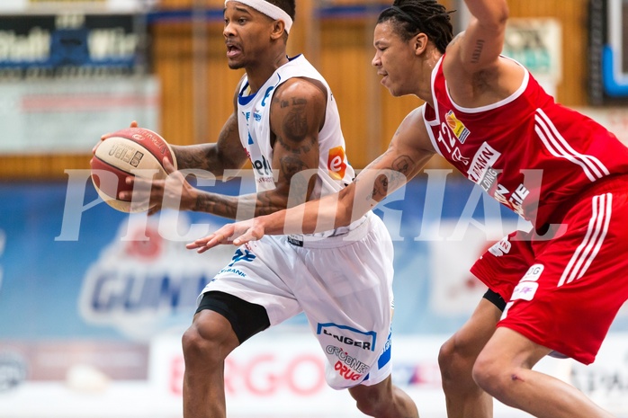 Basketball, ABL 2016/17, Grunddurchgang 19.Runde, Oberwart Gunners, BC Vienna, Derek Jackson Jr. (6), Chris Ferguson (12)