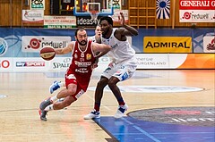 Basketball, ABL 2016/17, Grunddurchgang 19.Runde, Oberwart Gunners, BC Vienna, Pedrag Miletic (8), Jamari Traylor (9)