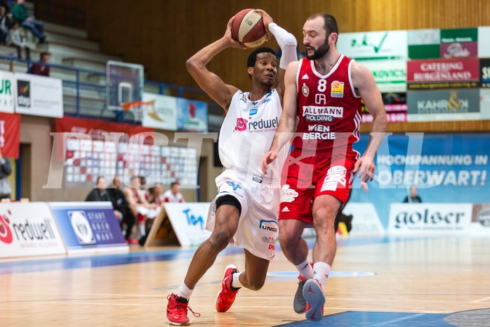 Basketball, ABL 2016/17, Grunddurchgang 19.Runde, Oberwart Gunners, BC Vienna, Andell Cumberbatch (13), Pedrag Miletic (8)