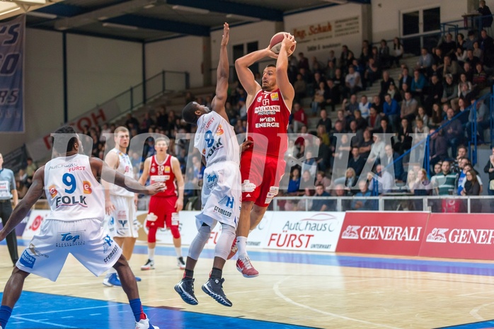 Basketball, ABL 2016/17, Grunddurchgang 19.Runde, Oberwart Gunners, BC Vienna, Stjepan Stazic (7), Christopher McNealy (8)