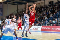 Basketball, ABL 2016/17, Grunddurchgang 19.Runde, Oberwart Gunners, BC Vienna, Stjepan Stazic (7), Christopher McNealy (8)