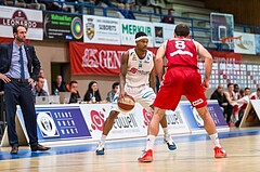 Basketball, ABL 2016/17, Grunddurchgang 19.Runde, Oberwart Gunners, BC Vienna, Derek Jackson Jr. (6), Pedrag Miletic (8)