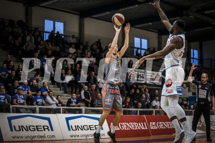 Basketball, ABL 2018/19, Grunddurchgang 23.Runde, Oberwart Gunners, Fürstenfeld Panthers, Ibrahim Alisic (6)