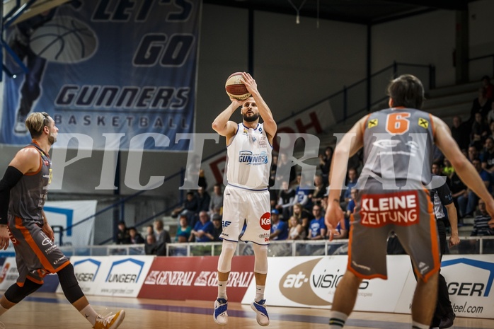 Basketball, ABL 2018/19, Grunddurchgang 23.Runde, Oberwart Gunners, Fürstenfeld Panthers, Hannes Ochsenhofer (9)