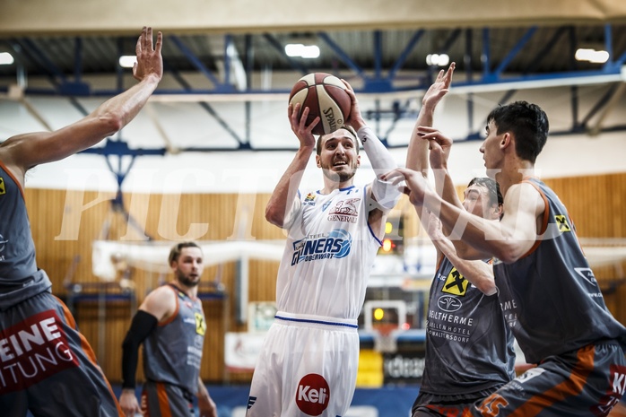 Basketball, ABL 2018/19, Grunddurchgang 23.Runde, Oberwart Gunners, Fürstenfeld Panthers, Hayden Thomas Lescault (11)