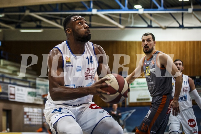 Basketball, ABL 2018/19, Grunddurchgang 23.Runde, Oberwart Gunners, Fürstenfeld Panthers, Christopher Tawiah (14)