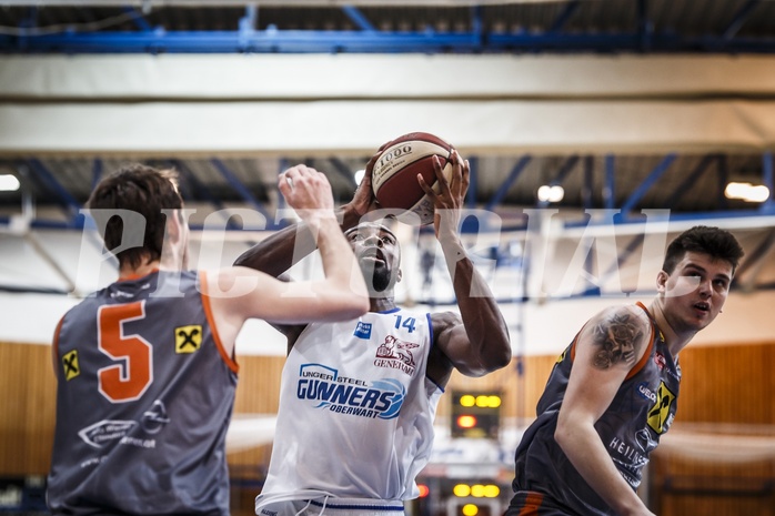 Basketball, ABL 2018/19, Grunddurchgang 23.Runde, Oberwart Gunners, Fürstenfeld Panthers, Christopher Tawiah (14)