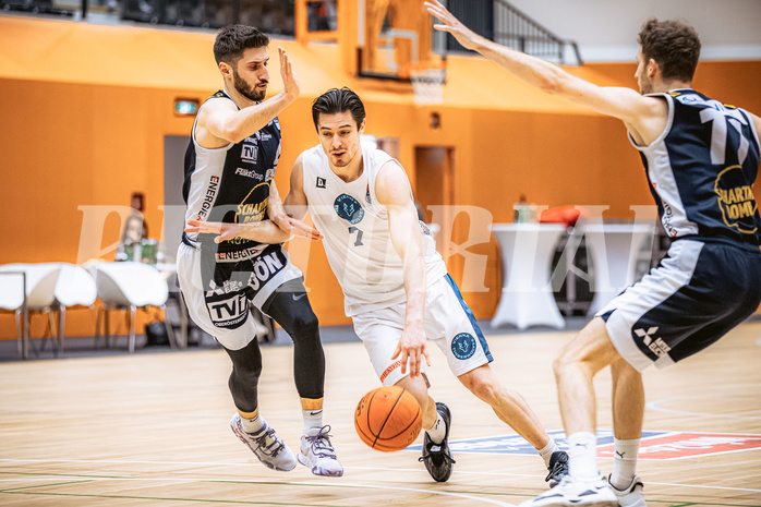 Basketball, Basketball Austria Cup 2022/23, Viertelfinale, Vienna Timberwolves, Gmunden Swans, Robbe Janssens (7)