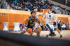Basketball, Basketball Austria Cup 2022/23, Viertelfinale, Vienna Timberwolves, Gmunden Swans, Dwayne Lautier-Ogunleye (23)