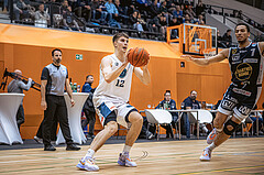Basketball, Basketball Austria Cup 2022/23, Viertelfinale, Vienna Timberwolves, Gmunden Swans, Jakob Lohr (12)