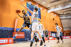Basketball, Basketball Austria Cup 2022/23, Viertelfinale, Vienna Timberwolves, Gmunden Swans, Dominic Green (1), Chris Vogt (33)