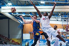 Basketball, ABL 2016/17, Grunddurchgang 17.Runde, Oberwart Gunners, Fürstenfeld Panthers, Marko Car (7), Cedric Kuakumensah (5)