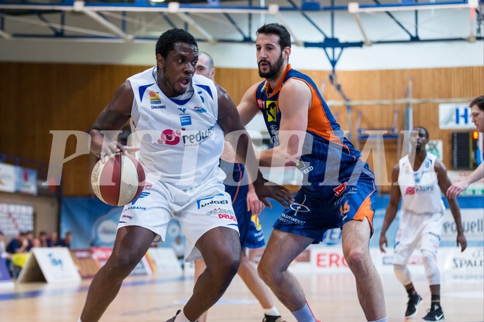 Basketball, ABL 2016/17, Grunddurchgang 17.Runde, Oberwart Gunners, Fürstenfeld Panthers, Cedric Kuakumensah (5)