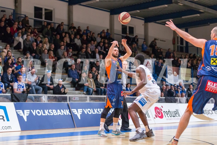 Basketball, ABL 2016/17, Grunddurchgang 17.Runde, Oberwart Gunners, Fürstenfeld Panthers, Marko Car (7)
