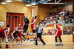 Basketball, Basketball Zweite Liga 2023/24, Playoff, Finale Spiel 1, Mistelbach Mustangs, Union Deutsch Wagram Aligators, Ian Moschik (20), Branislav Balvan (14)