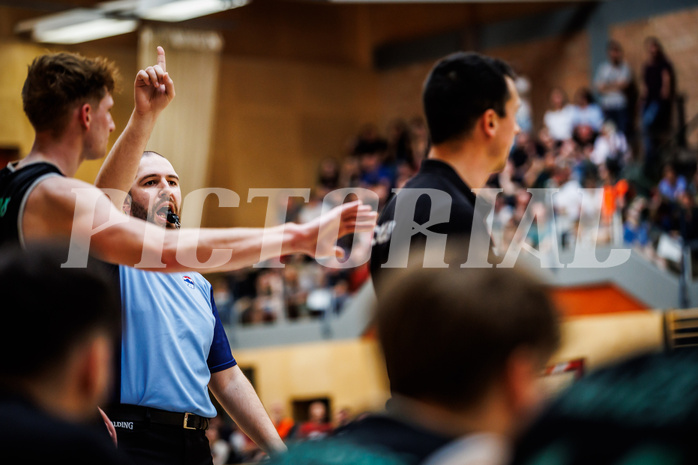 Basketball, Basketball Zweite Liga 2023/24, Playoff, Finale Spiel 1, Mistelbach Mustangs, Union Deutsch Wagram Aligators, Schiedsrichter