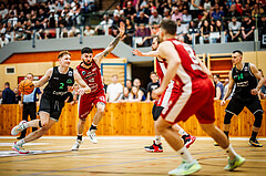 Basketball, Basketball Zweite Liga 2023/24, Playoff, Finale Spiel 1, Mistelbach Mustangs, Union Deutsch Wagram Aligators, Luis Göd (2)