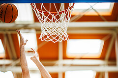 Basketball, Basketball Zweite Liga 2023/24, Playoff, Finale Spiel 1, Mistelbach Mustangs, Union Deutsch Wagram Aligators, Viktor Vasat (22)
