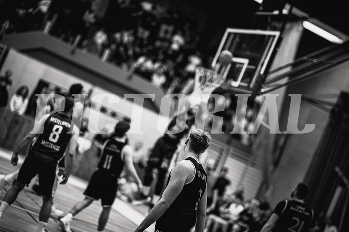 Basketball, Basketball Zweite Liga 2023/24, Playoff, Finale Spiel 1, Mistelbach Mustangs, Union Deutsch Wagram Aligators, 