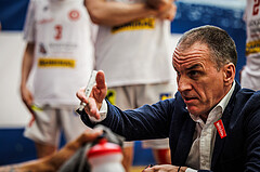 Basketball, win2day Basketball Superliga 2023/24, 10.Plazierungsrunde, Traiskirchen Lions, UBSC Graz, Radomir Mijanovic (Head Coach)
