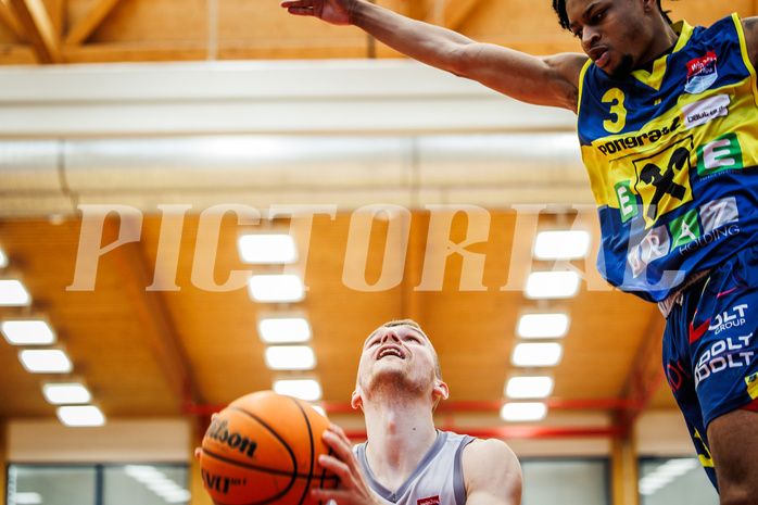 Basketball, win2day Basketball Superliga 2023/24, 10.Plazierungsrunde, Traiskirchen Lions, UBSC Graz, Edgars Lasenbergs (25)