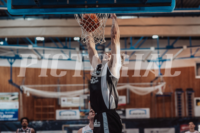 Basketball, Basketball Superliga 2023/24 , Qualifikationsrunde 10, Oberwart Gunners, Kapfenberg Bulls, Nemanja Krstic (22)