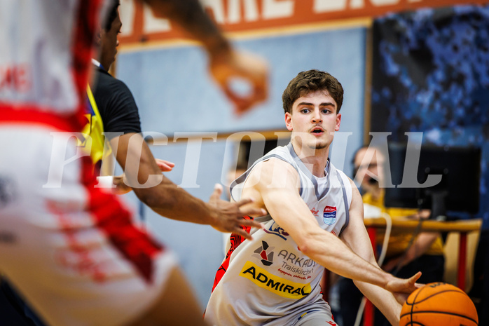 Basketball, win2day Basketball Superliga 2023/24, 10.Plazierungsrunde, Traiskirchen Lions, UBSC Graz, Aleksej Kostic (6)