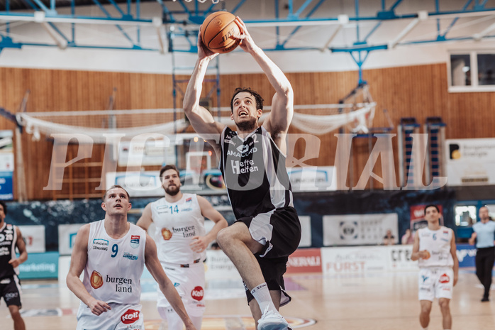 Basketball, Basketball Superliga 2023/24 , Qualifikationsrunde 10, Oberwart Gunners, Kapfenberg Bulls, Edi Patekar (9), Nemanja Krstic (22)