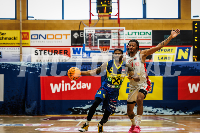 Basketball, win2day Basketball Superliga 2023/24, 10.Plazierungsrunde, Traiskirchen Lions, UBSC Graz, Jeremy Smith (4)