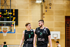Basketball, Basketball Zweite Liga 2023/24, Playoff, Finale Spiel 1, Mistelbach Mustangs, Union Deutsch Wagram Aligators, Luis Göd (2), Matej Drgon (21)