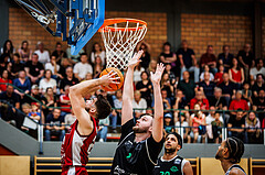 Basketball, Basketball Zweite Liga 2023/24, Playoff, Finale Spiel 1, Mistelbach Mustangs, Union Deutsch Wagram Aligators, 