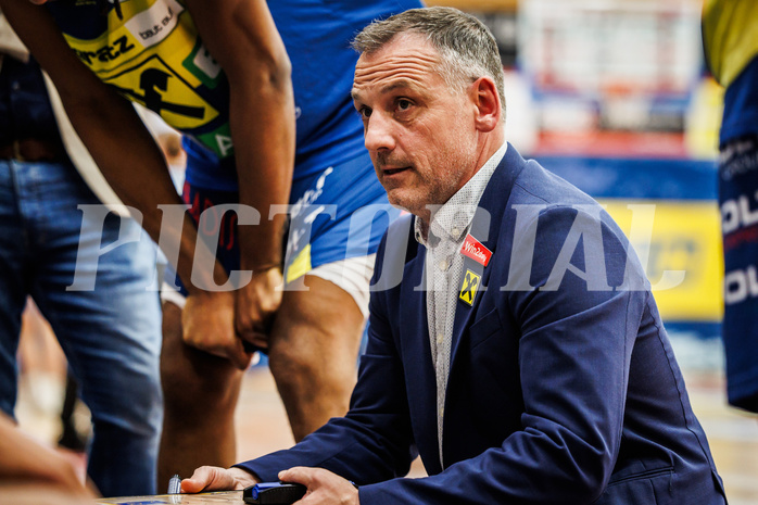 Basketball, win2day Basketball Superliga 2023/24, 10.Plazierungsrunde, Traiskirchen Lions, UBSC Graz, Ervin Dragsic (Head Coach)