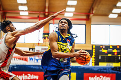 Basketball, win2day Basketball Superliga 2023/24, 10.Plazierungsrunde, Traiskirchen Lions, UBSC Graz, Jalen Shaw (6)