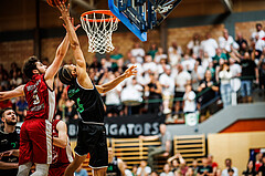 Basketball, Basketball Zweite Liga 2023/24, Playoff, Finale Spiel 1, Mistelbach Mustangs, Union Deutsch Wagram Aligators, Philip Konate (16)