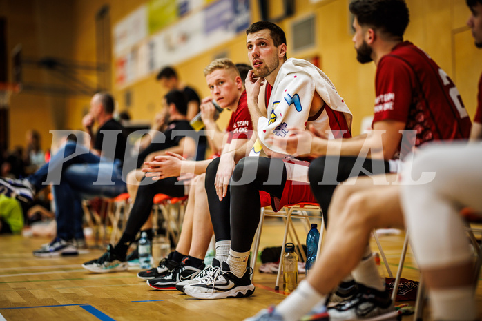 Basketball, Basketball Zweite Liga 2023/24, Playoff, Finale Spiel 1, Mistelbach Mustangs, Union Deutsch Wagram Aligators, Jakub Jokl (43)