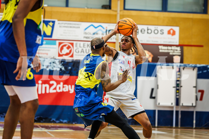 Basketball, win2day Basketball Superliga 2023/24, 10.Plazierungsrunde, Traiskirchen Lions, UBSC Graz, Demarcus Demonia (4)