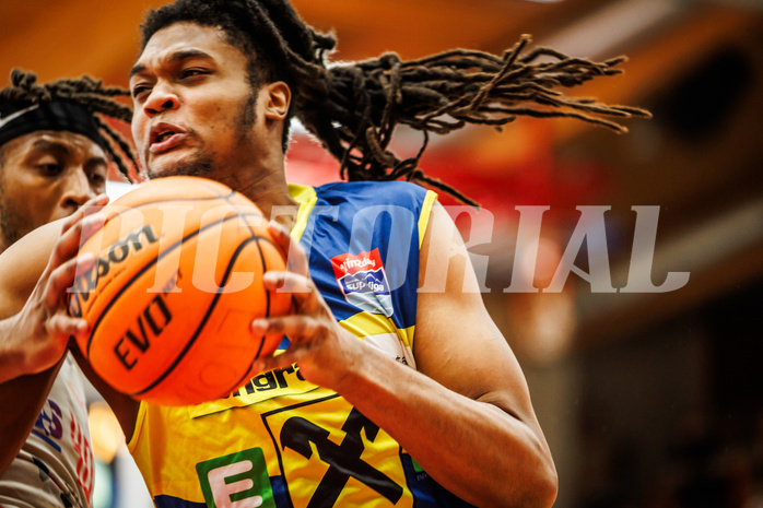 Basketball, win2day Basketball Superliga 2023/24, 10.Plazierungsrunde, Traiskirchen Lions, UBSC Graz, Jalen Shaw (6)