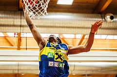 Basketball, win2day Basketball Superliga 2023/24, 10.Plazierungsrunde, Traiskirchen Lions, UBSC Graz, Jalen Shaw (6)