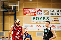 Basketball, Basketball Zweite Liga 2023/24, Playoff, Finale Spiel 1, Mistelbach Mustangs, Union Deutsch Wagram Aligators, Ian Moschik (20), Branislav Balvan (14)