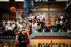 Basketball, Basketball Zweite Liga 2023/24, Playoff, Finale Spiel 1, Mistelbach Mustangs, Union Deutsch Wagram Aligators, Luis Göd (2), Ian Moschik (20)