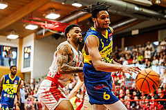 Basketball, win2day Basketball Superliga 2023/24, 10.Plazierungsrunde, Traiskirchen Lions, UBSC Graz, Jalen Shaw (6)