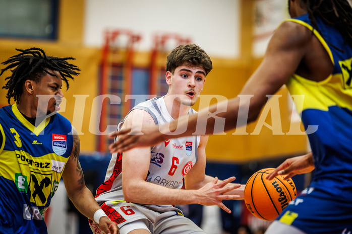 Basketball, win2day Basketball Superliga 2023/24, 10.Plazierungsrunde, Traiskirchen Lions, UBSC Graz, Aleksej Kostic (6)
